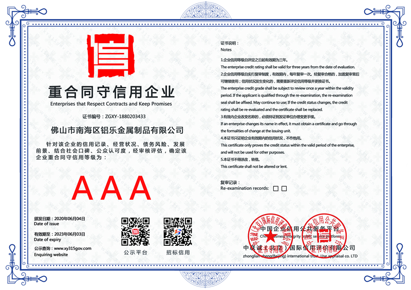 福建重合同守信用企業(yè)